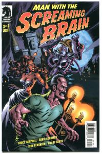 MAN with the SCREAMING BRAIN #1 2 3 4, NM, Bruce Campbell, Mignola, Rick Remende