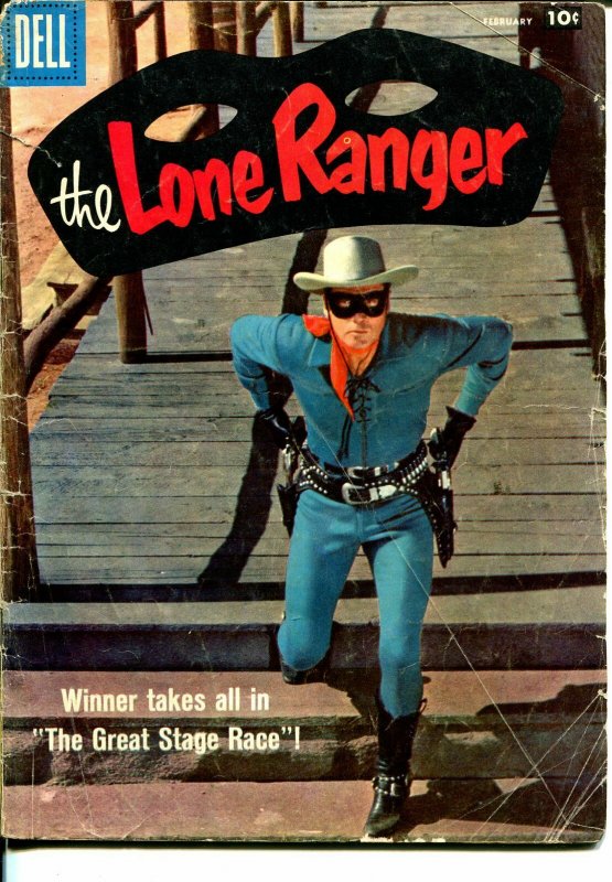 Lone Ranger #116 1958-Dell-Clayton Moore photo cover-G
