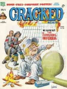 Cracked #126 POOR ; Dell | low grade comic Towering Inferno spoof magazine