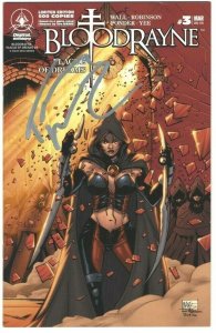 Bloodrayne: Plague of Dreams #3 Cover RRP [SIGNED by TROY WALL with COA] - 2007 