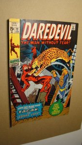 DAREDEVIL 72 *SOLID COPY* VS TAGAK LEOPARD LORD 1ST APPEARANCE 1970 MARVEL