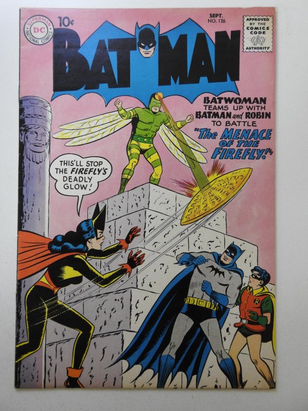 Batman #126 (1959) Menace of The Firefly! Beautiful VF- Condition!