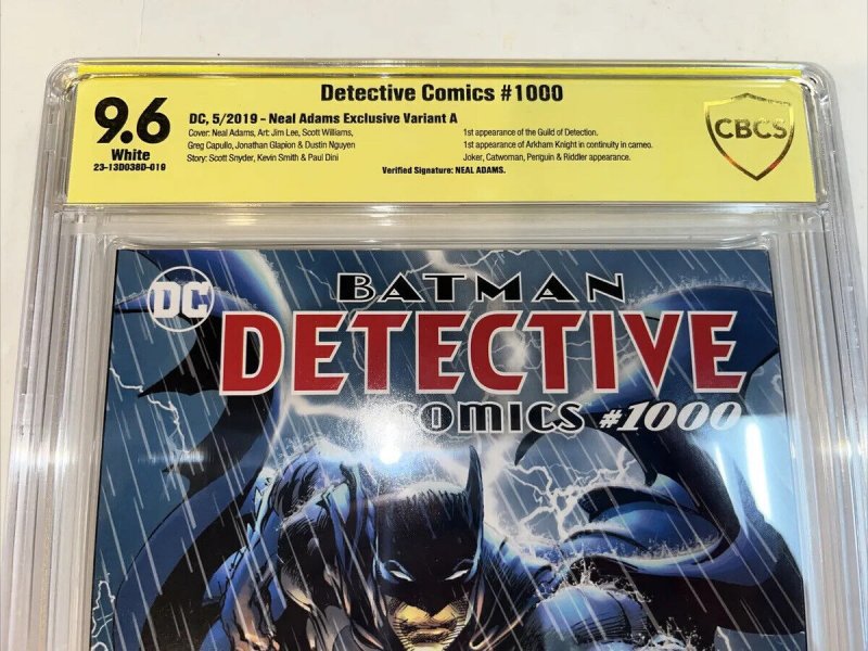 Detective Comics (2019) # 1000 (CBCS 9.6) Verified Signature Neal Adams Cover A