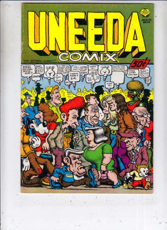 Uneeda Comix #1 (Jan-70) FN/VF Mid-High-Grade Mr. Natural, Flakey Foont, Shum...