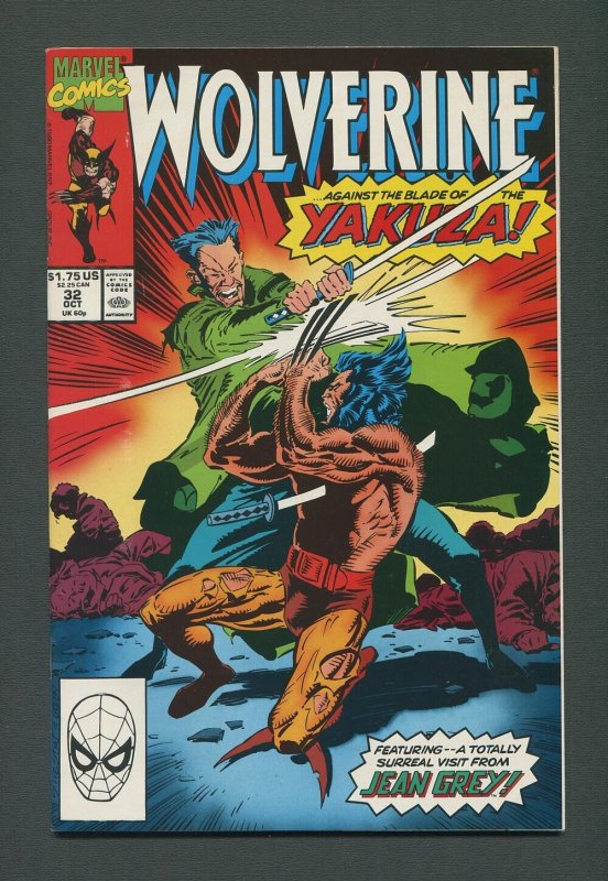 Wolverine #32 / 9.2 NM- / Marc Silvestri Art  (1988 1st Series)