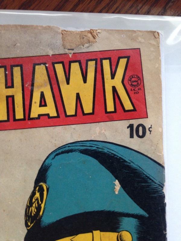 Blackhawk 27 Fair Golden Age Quality COmics Group Reader/Filler copy