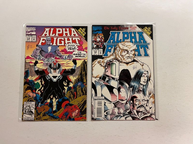 3 Alpha Flight Marvel Comics Books #52 112 122 76 JW11
