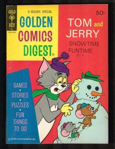 Golden Comics Digest #35 ~ 1974 Gold Key / Tom & Jerry Snowman (VF+) WH