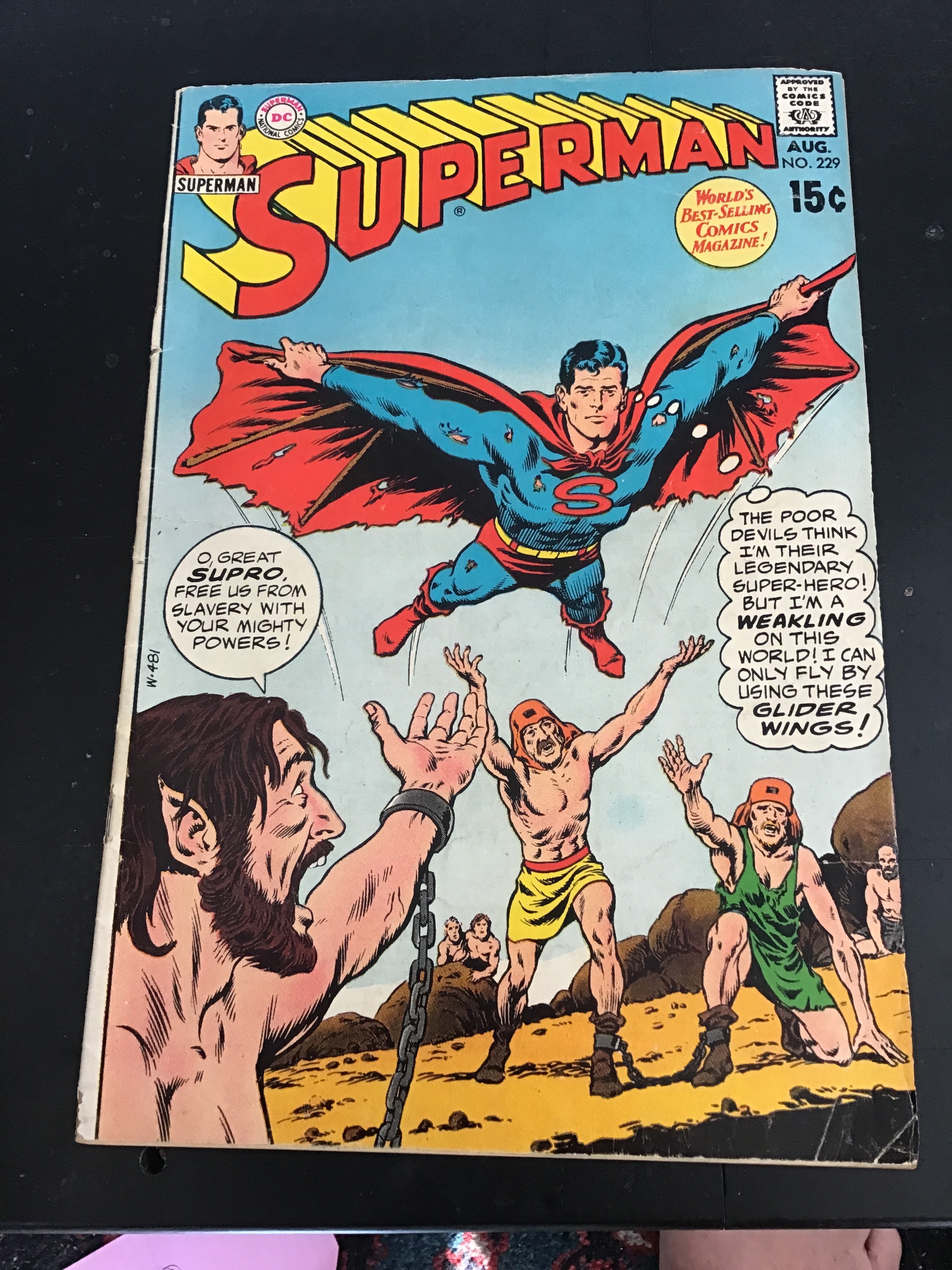 Superman #229 (1970) first caveman Superman! Mid grade key! VG/FN Wow! | Comic Books - Bronze Age, DC Comics, Superman, Superhero / HipComic Superman #229 (1970) first caveman Superman! Mid grade key! VG/FN Wow! | Comic Books - Bronze Age, DC Comics, Superman, Superhero / HipComic