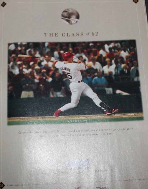 Sports Illustrated ( 8.5 VFN+ ) Mark McGwire / August 1998