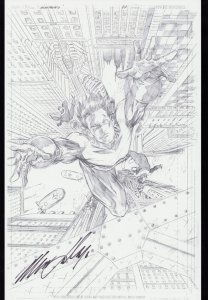 NIGHTWING #97 page Interiors photocopy 11 x 17 print SIGNED