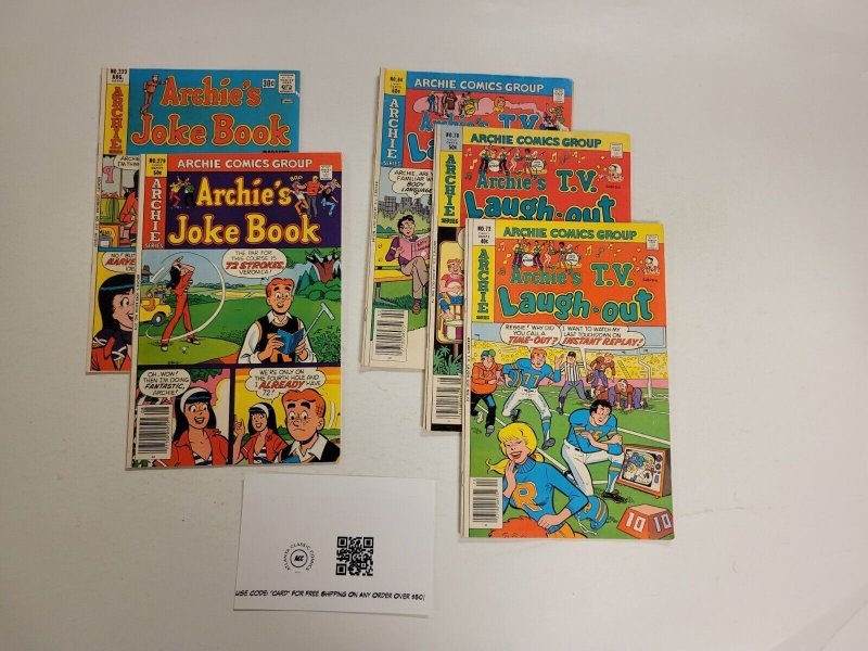 5 Archie Comics #223 279 Joke Book + #72 78 84 TV Laugh-Out 31 TJ28