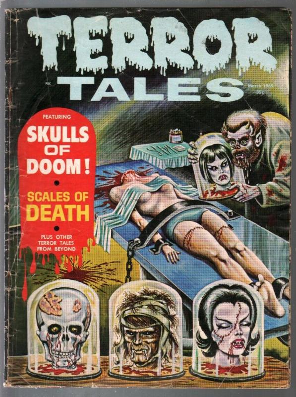 Terror Tales #7 1969-Eerie-1st issue-pre-code style horror-decaplitation-G+