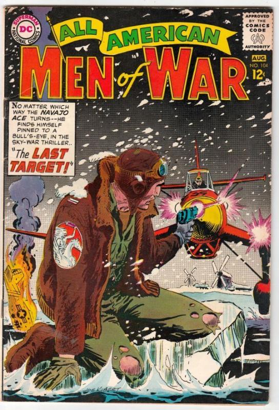 All-American Men of War 104 strict VF 8.0  100s more DC War books up now 