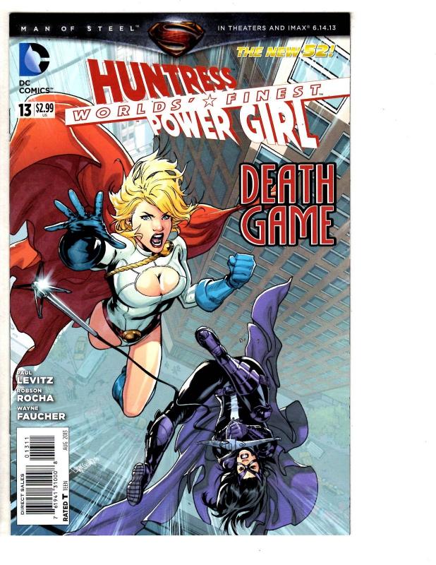 5 Worlds' Finest DC Comic Books # 13 14 15 16 21 New 52 Huntress Power Girl LH4