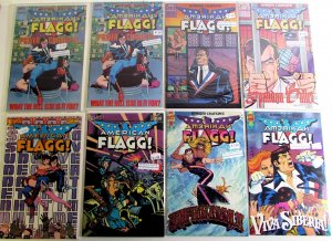 American Flagg! Lot 9 #1st 5, 6, 2nd 1 x2, 2, 3, 4, 7, 11 1988 First Comics
