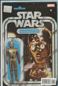 C-3PO #1 ORIGINAL Vintage 2016 Marvel Comics JTC Action Figure Variant Cover 