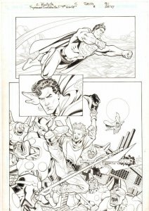 Superman Confidential #8 p.9 Flying & Kirby's 4th World '07 art by Chris Batista