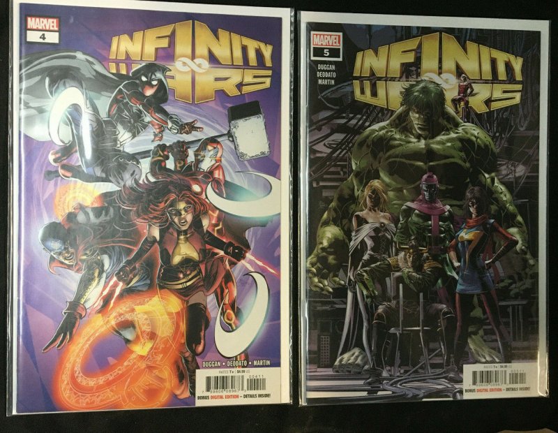 10 COMICS LOT INFINITY COUNTDOWN #1-3, INFINITY WARS #1-5, INFINITY WARPS #1, 2