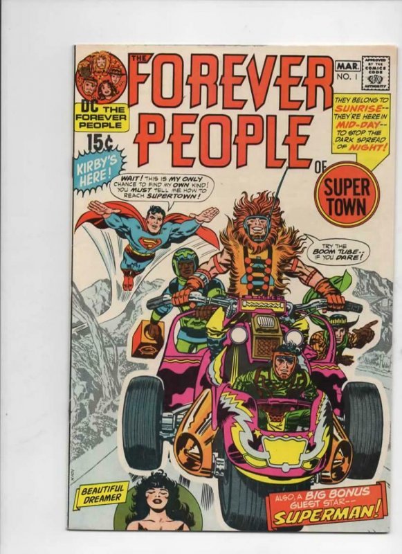 FOREVER PEOPLE #1 2 3 4 5 6 7 8 9 10 11, Jack Kirby, 1971, Darkseid, Signed, HG