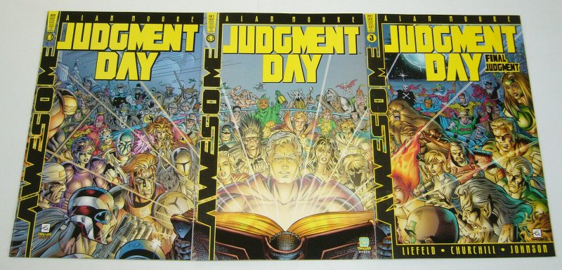 Judgment Day #1-3 VF/NM complete series - alan moore - rob liefeld - alpha omega