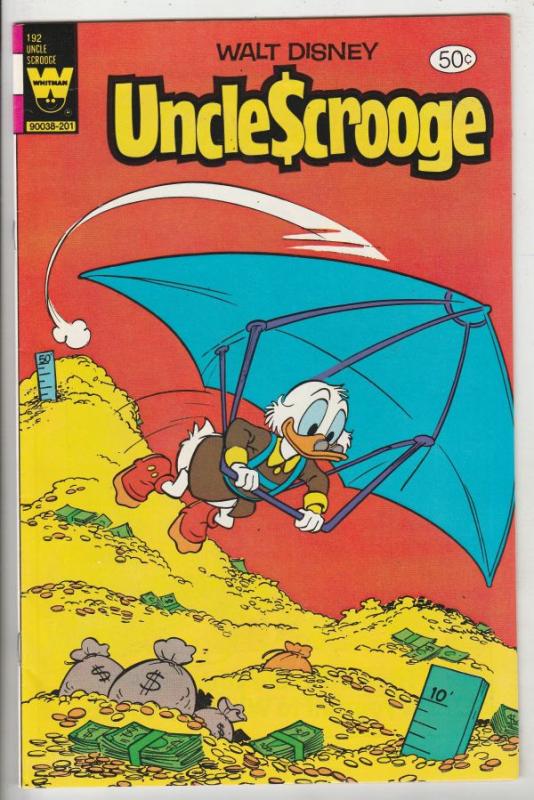 Uncle Scrooge, Walt Disney, Whitman Variant #192 (Dec-81) NM/NM- High-Grade U...