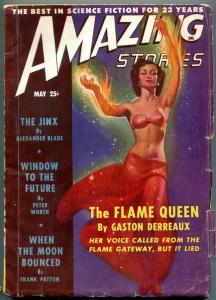 Amazing Stories Pulp May 1949- Flame Queen- Window to the Future VG