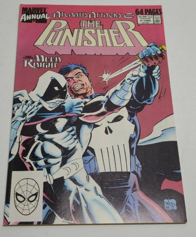 The PUNISHER Annual #2 Moon Knight Appearance NM MARVEL COMICS 1989 C4