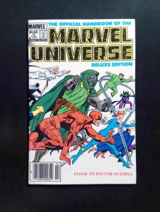 Official Handbook of the Marvel Universe Deluxe Edition #3 1986 FN/VF NEWSSTAND