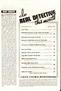 Real Detective Magazine October 1939- White Slavery 