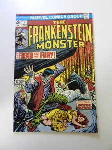 The Frankenstein Monster #7 VG+ condition bottom staple detached from cover