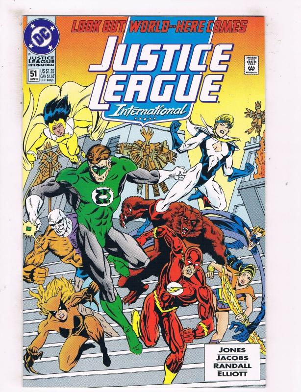 Justice League International #51 NM DC Comic Book Jones Jun 1993 DE43 TW14