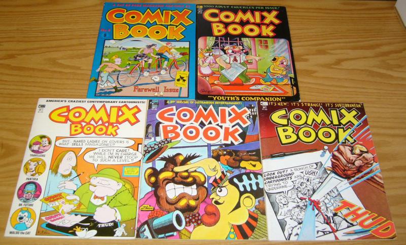 Comix Book #1-5 FN underground complete series 2 3 4 art spiegelman maus - cruse