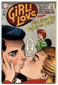 Girls' Love Stories #128 1967 -DC ROMANCE Girl Crazy Men FN+