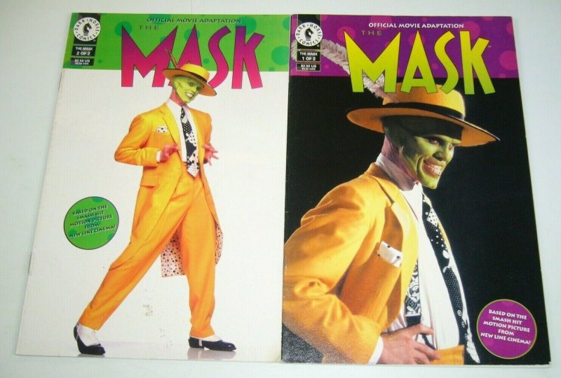 the Mask: Official Movie Adaptation #1-2 FN/VF complete series JIM CARREY photo