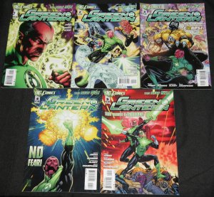Modern DC GREEN LANTERN VOL. 5 - 10pc Count Mid Grade Comic Lot VF JLA New 52