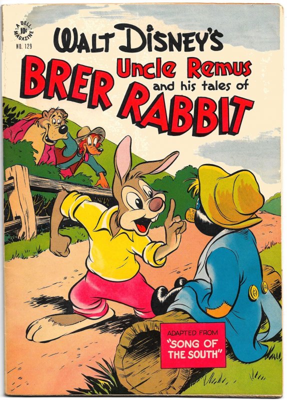 DISNEY'S UNCLE REMUS & TALES OF BR'ER RABBIT (1946) Dell 4-Color #129  8.0 VF