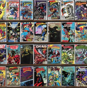 Huge Lot 130+ Comics with Superman, Cable, Incredible Hulk, Deadman & More!