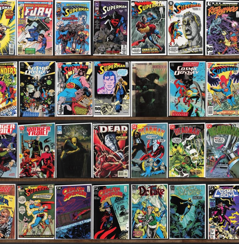Huge Lot 130+ Comics with Superman, Cable, Incredible Hulk, Deadman & More!