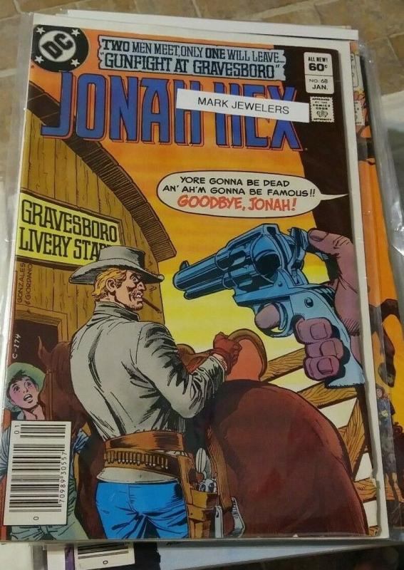 JONAH HEX # 68 1983 DC  WESTERN +RARE MARK JEWELERS VARIANT 