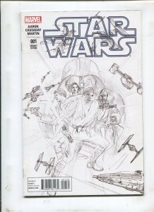 STAR WARS #1 (9.2) ROSS SKETCH VARIANT COVER--1:200!