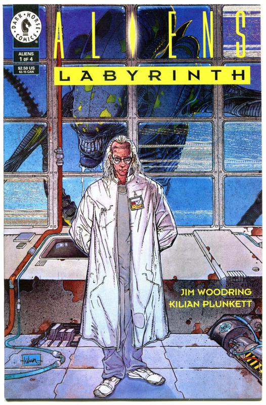 ALIENS LABYRINTH 1 2 3 4, NM-, Jim Woodring, 1993, more HORROR in store