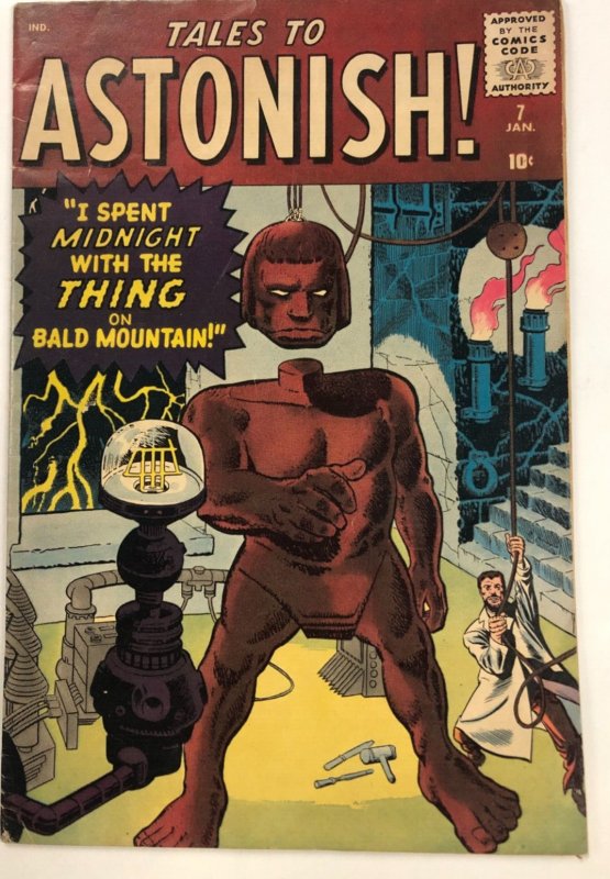 TALES TO ASTONISH 7 (January 1960) Toad Man Prototype, Kirby/Ditko cover stories