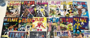 Flare (1992) Set Complete # 1-15 • Heroic Publishing Comics • Featuring Rose