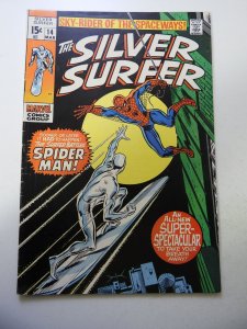 The Silver Surfer #14 (1970) VG+ Condition moisture stain bc