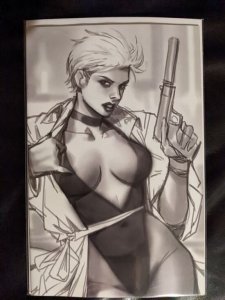GUN HONEY BLOOD FOR BLOOD #2 Sketch BnW VIRGIN Variant