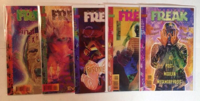 American Freak 1-5 Complete Near Mint Lot Set Run