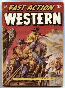 Fast Action Western #4- British comic- Jack Kirby VG