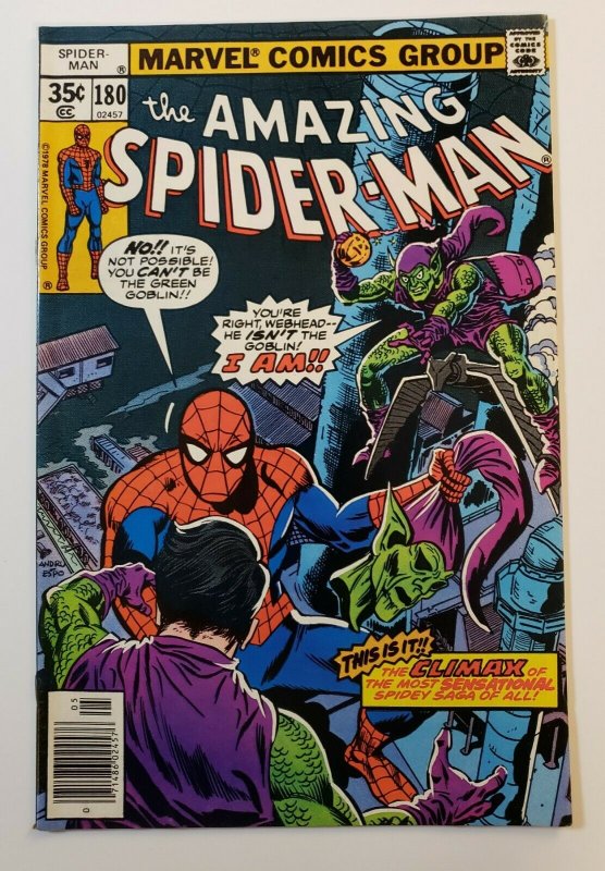Amazing Spider-Man #180 Marvel Comics 1978 Green Goblin VF+
