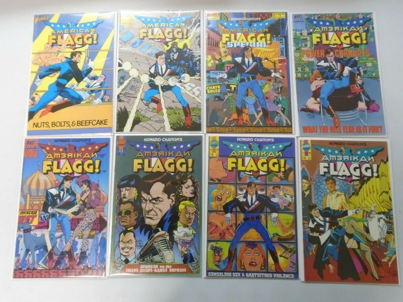 First Comics American Flagg Comic Lot 33 Different Books 8.0 VF (1983-1988)